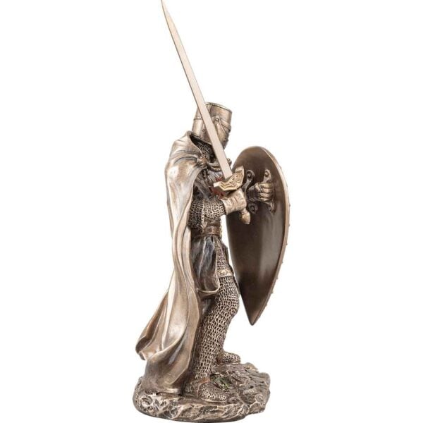 Bronze Knights Templar Crusader Statue