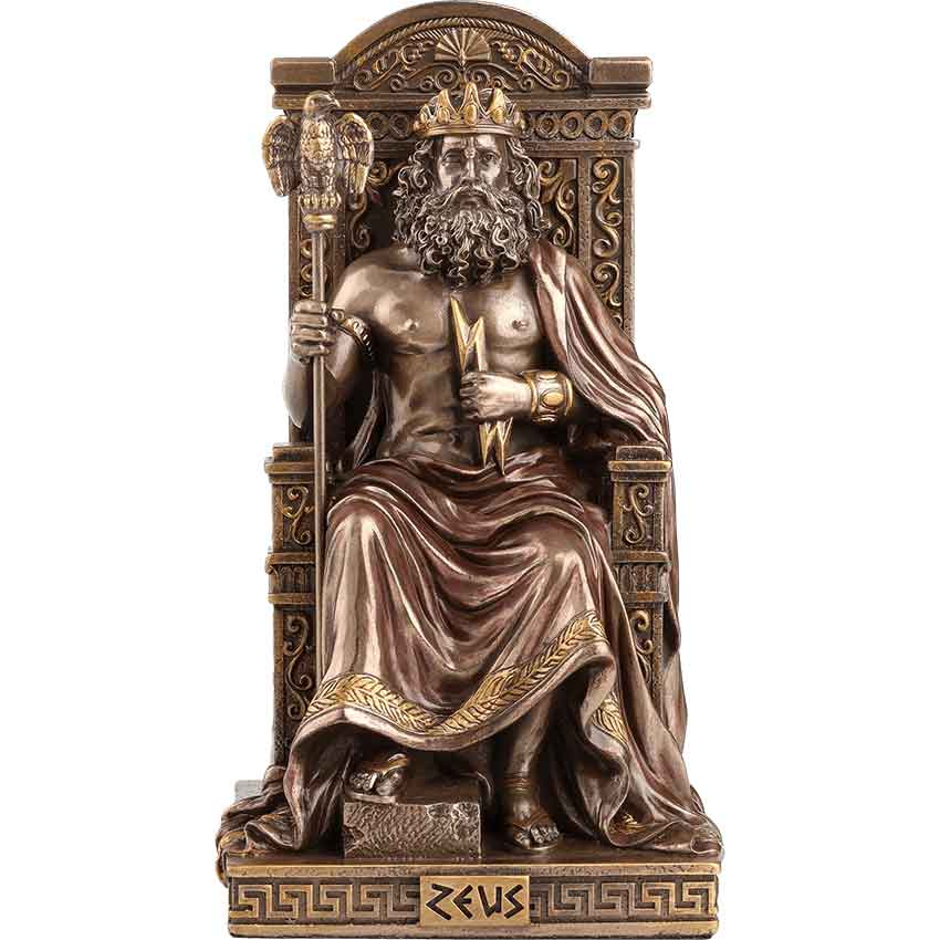 Zeus on His Throne Statue