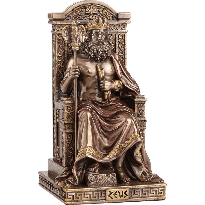 Zeus on His Throne Statue