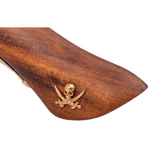 19th Century Brass Double Barrel Pirate Pistol