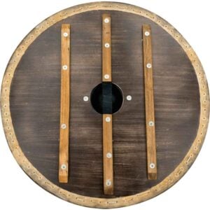Vegvisir Shield Raw Hide Edging Viking Shield
