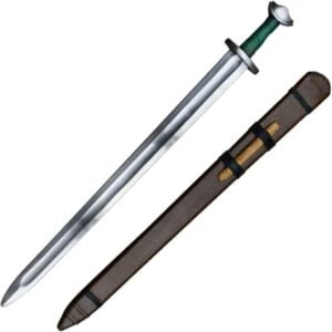Viking Temple Broadsword with Green Grip