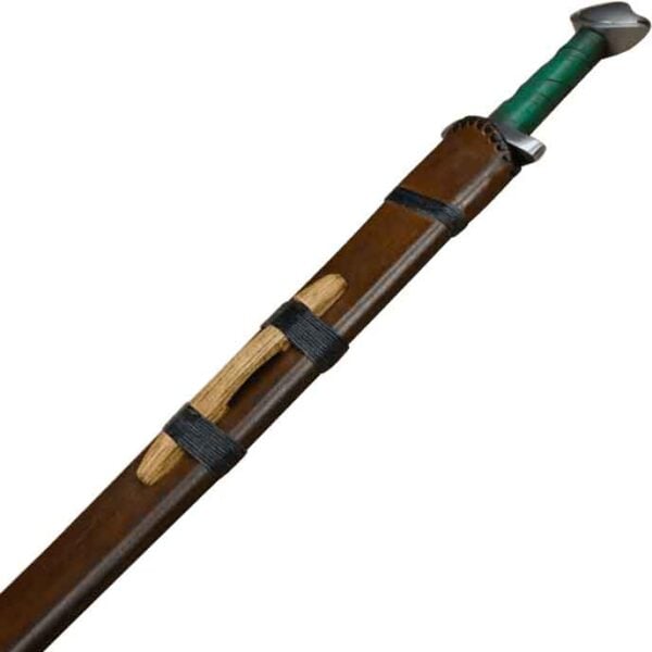 Viking Temple Broadsword with Green Grip