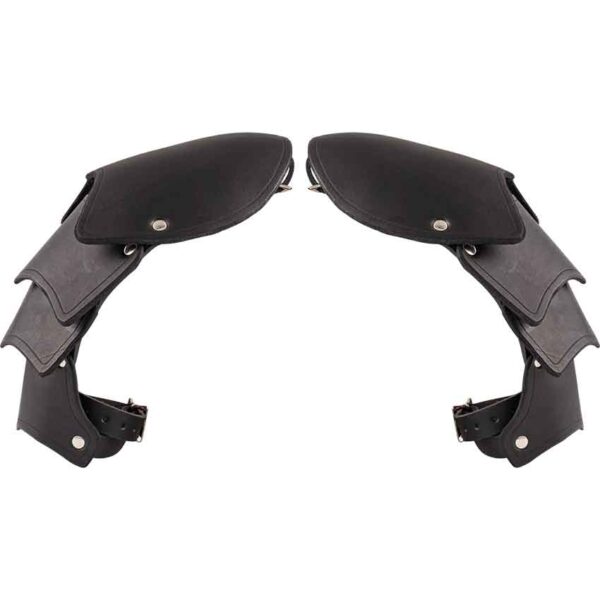 Solomon Leather Pauldrons