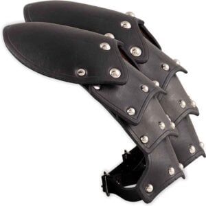 Solomon Studded Leather Pauldrons