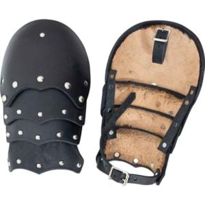 Solomon Studded Leather Pauldrons