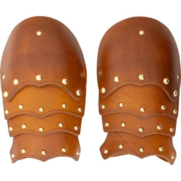 Solomon Studded Leather Pauldrons