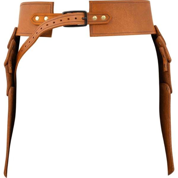 Gideon Leather Tasset Belt