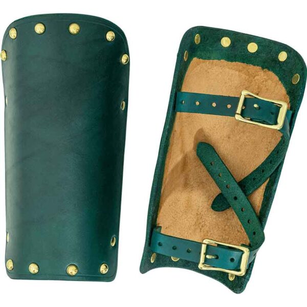 Solomon Studded Leather Arm Bracers