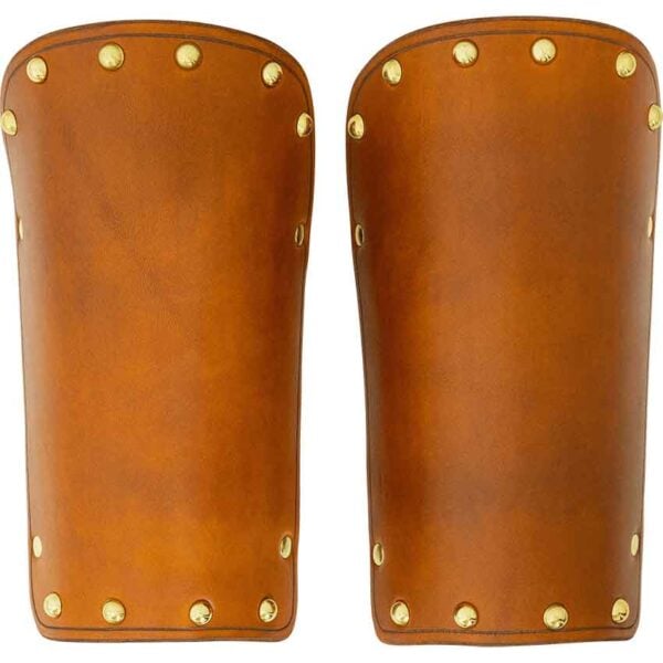 Solomon Studded Leather Arm Bracers