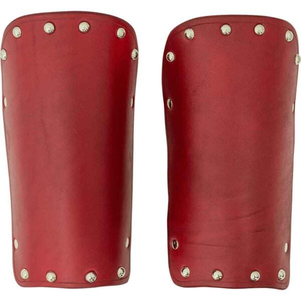 Solomon Studded Leather Arm Bracers