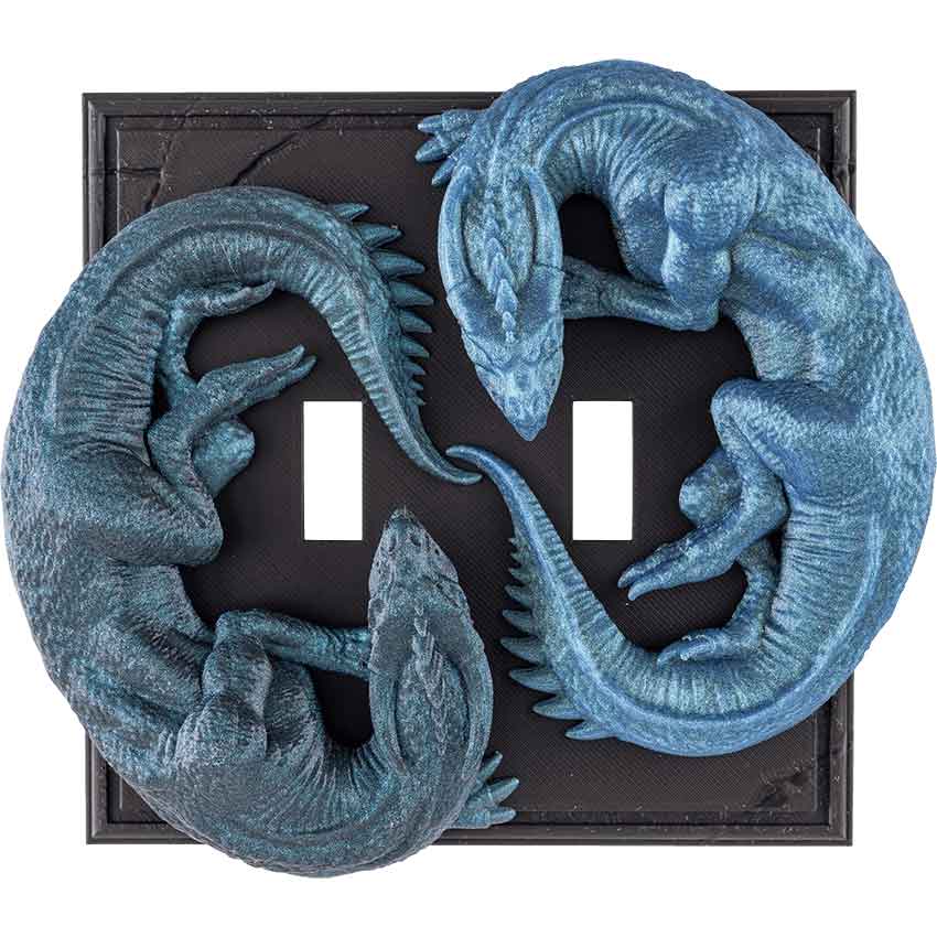 Dual Dragon Light Switch Cover