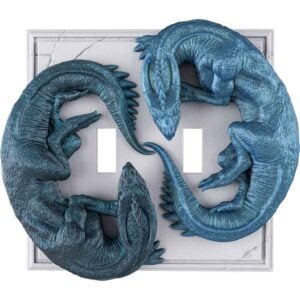 Dual Dragon Light Switch Cover
