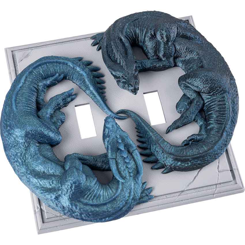 Dual Dragon Light Switch Cover