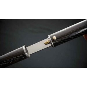 OSCI-I Carbon Fiber Sword Cane with Lockback Knife