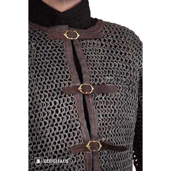 Buckled Aluminum Chainmail Haubergeon - 10mm Round Rings