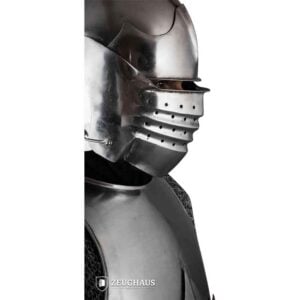Bellows Face Sallet Helmet - Polished