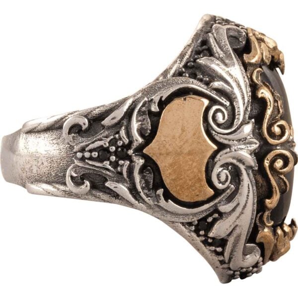 Onyx Medieval Fantasy Ring
