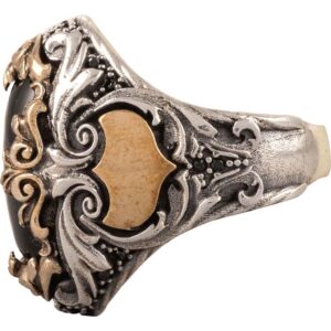 Onyx Medieval Fantasy Ring