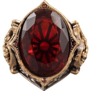 Red Gothic Vampire Ring
