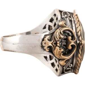 Green Gothic Vampire Ring
