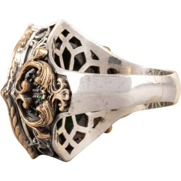 Green Gothic Vampire Ring