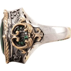Green Gothic Vampire Ring