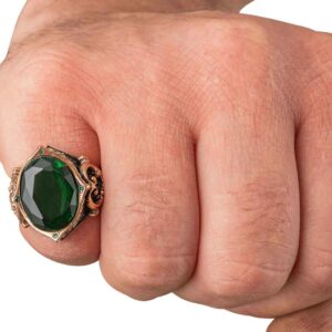 Green Gothic Vampire Ring