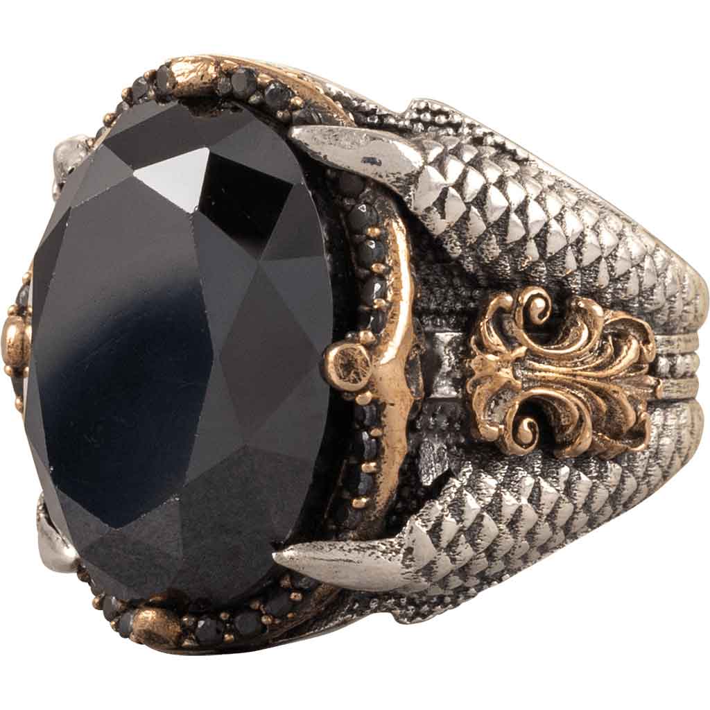Silver Dragon Claw Ring