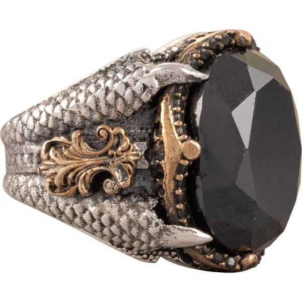 Silver Dragon Claw Ring