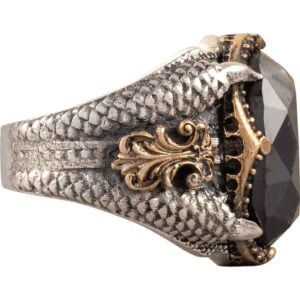 Silver Dragon Claw Ring