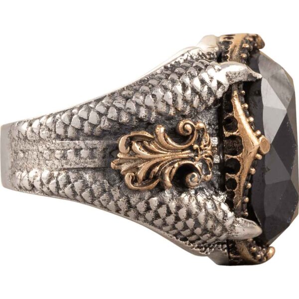 Silver Dragon Claw Ring