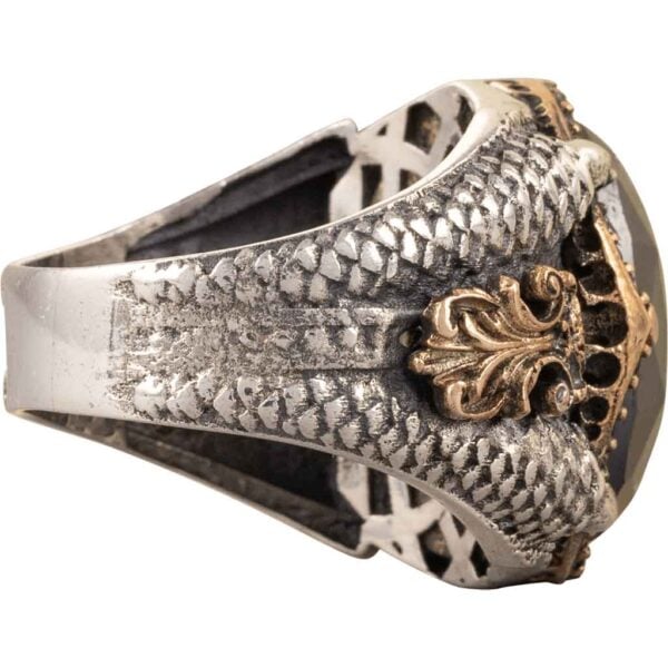 Silver Dragon Claw Ring