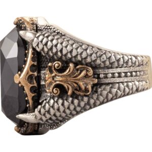 Silver Dragon Claw Ring
