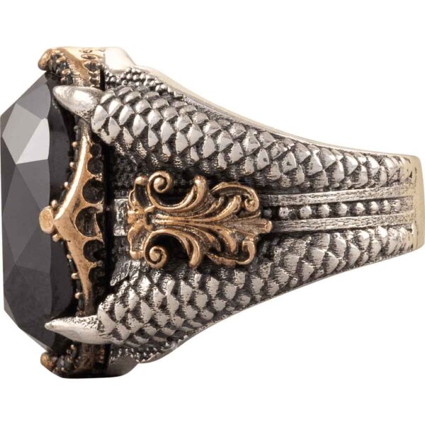 Silver Dragon Claw Ring