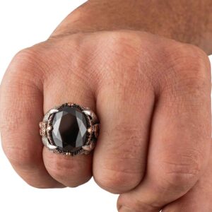 Silver Dragon Claw Ring