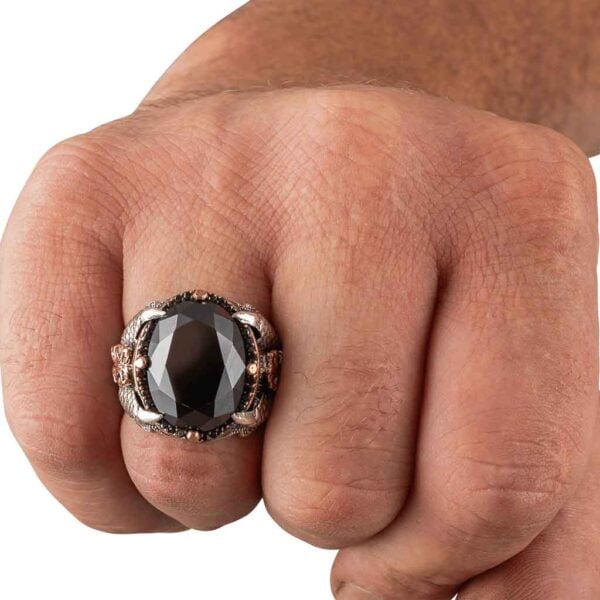 Silver Dragon Claw Ring