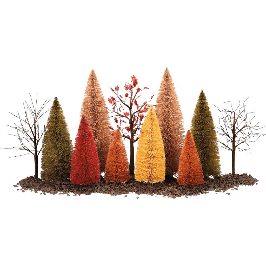 A Splendid Fall Landscape Set - Halloween Village Accessories by Department 56