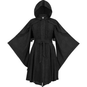 Lorana Elven Coat - Black Midnight