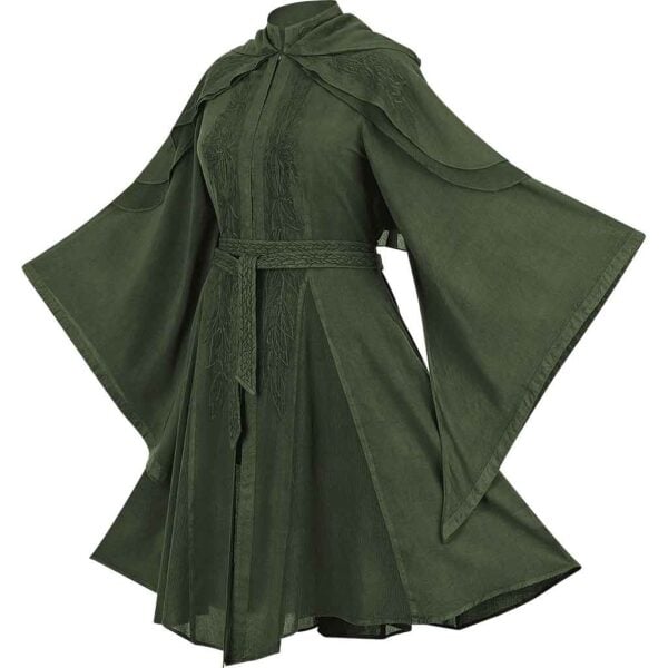 Lorana Elven Coat - Moss Green - Limited Edition