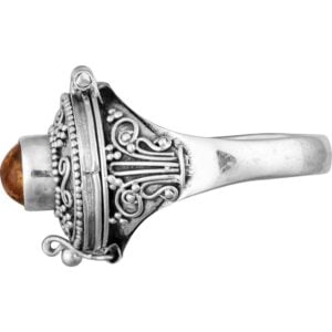 Medieval Amber Poison Ring