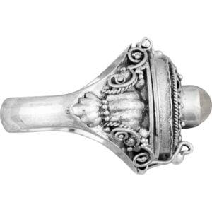Medieval Moonstone Cross Ring