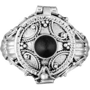 Medieval Onyx Cross Ring