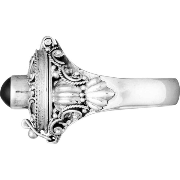 Medieval Onyx Cross Ring