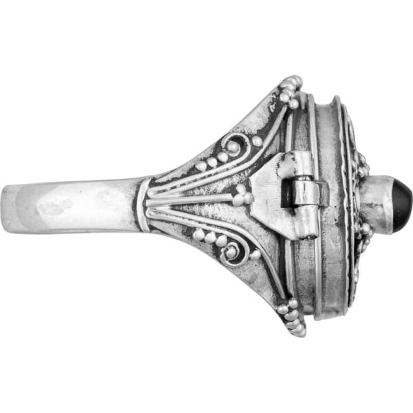 Oval Gothic Poison Ring