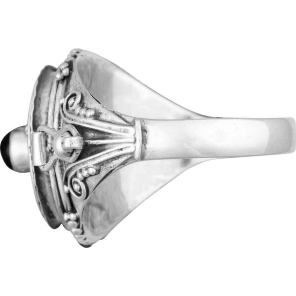 Oval Gothic Poison Ring