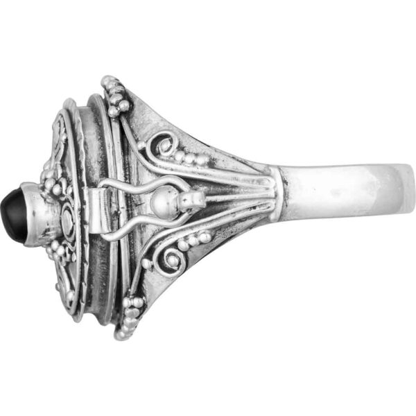 Oval Gothic Poison Ring