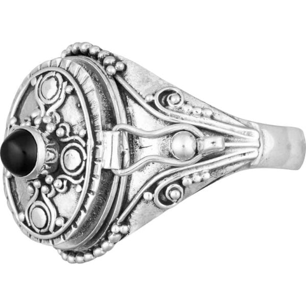 Oval Gothic Poison Ring