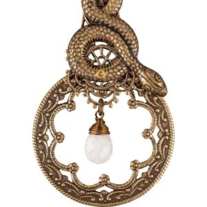 Snake and Stone Earrings