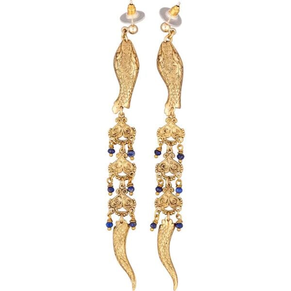Dancing Serpent Post Earrings